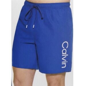 Calvin Klein Swimwear‎ Mens Swim Shorts Trunks Blue Sz M